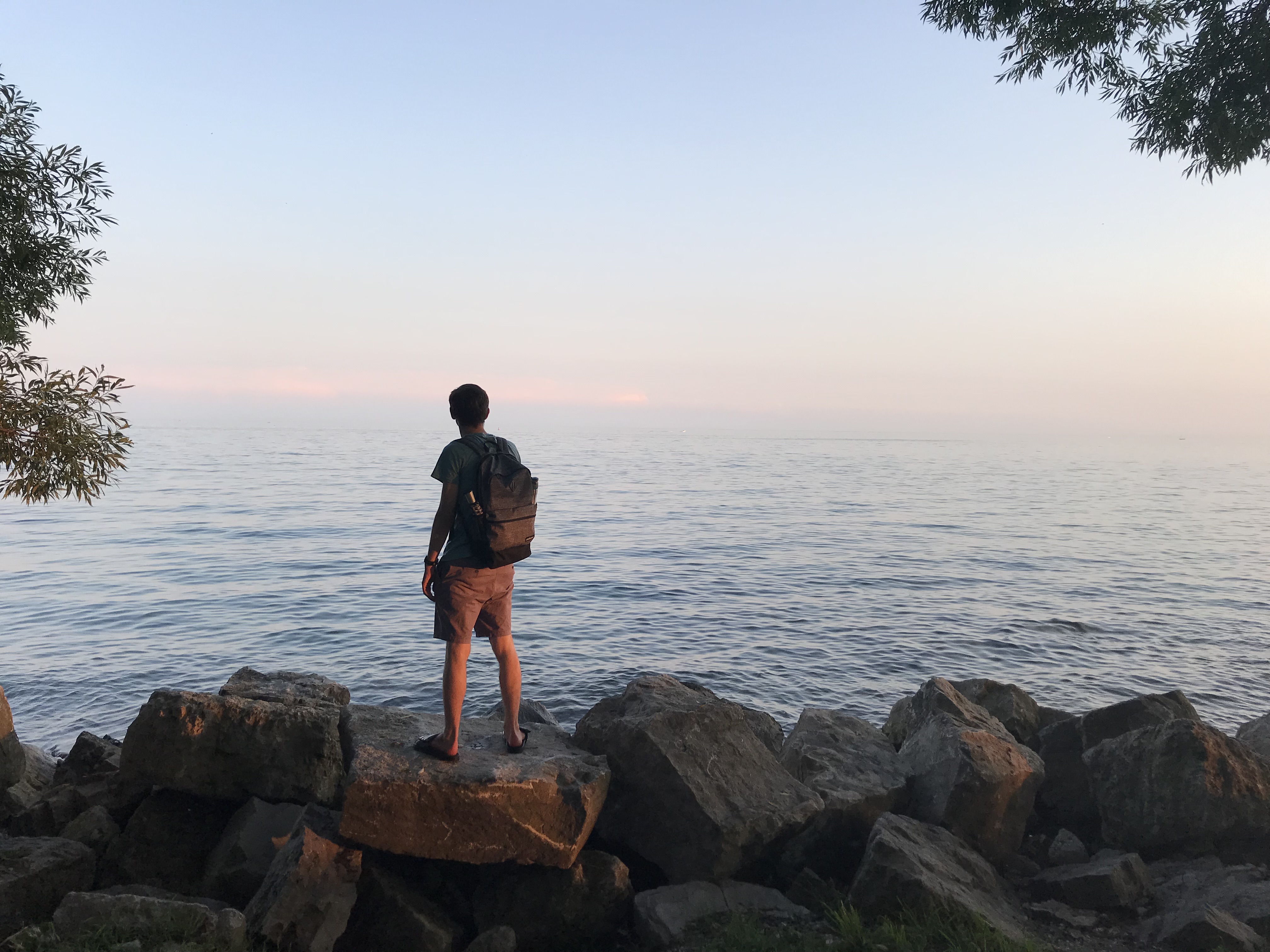 Scenic photo of me in front of Lake Ontario